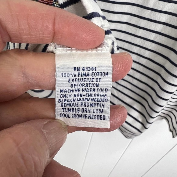 Polo Golf PGA Championship Valhalla White and Navy Striped Polo SZ XL - Picture 9 of 9